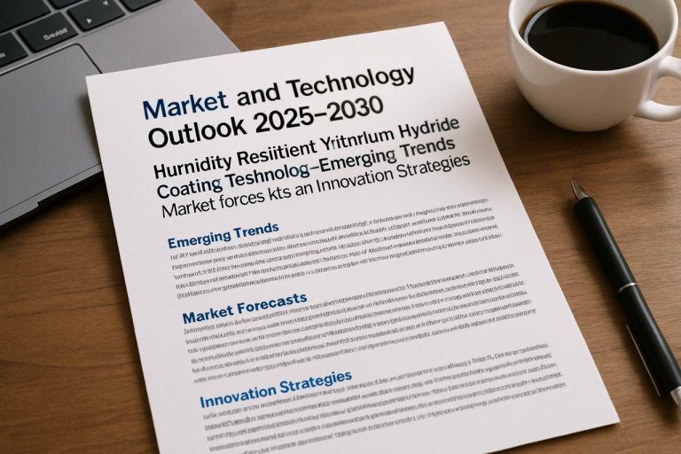 Tržište i tehnološki izveštaj 2025–2030: Tehnologije prevlake na bazi itrijum-hidrida otporne na vlagu—nastajuće tendencije, tržišne prognoze i strategije inovacija